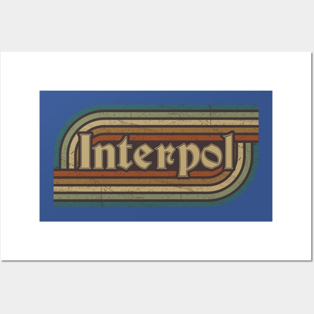 Interpol Vintage Stripes Wall Art by paintallday